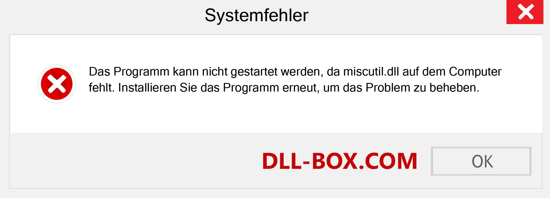 miscutil.dll-Datei fehlt?. Download für Windows 7, 8, 10 - Fix miscutil dll Missing Error unter Windows, Fotos, Bildern